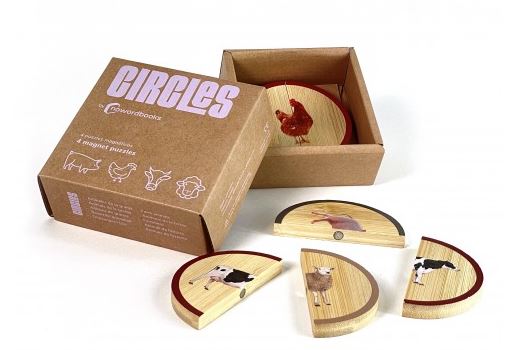 Circles granja. Puzzle 2 piezas