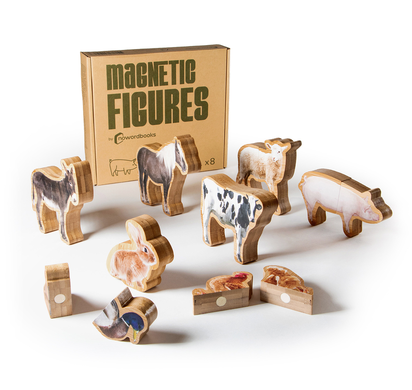 ANIMALES DE GRANJA  (FIGURAS MAGNETICAS BAMBU)