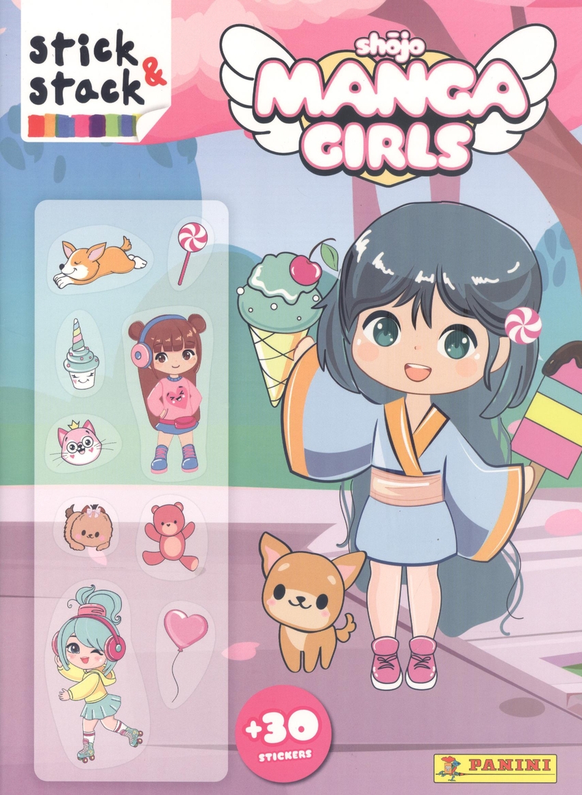 SHOJO MANGA GIRLS.(STICK &STACK)