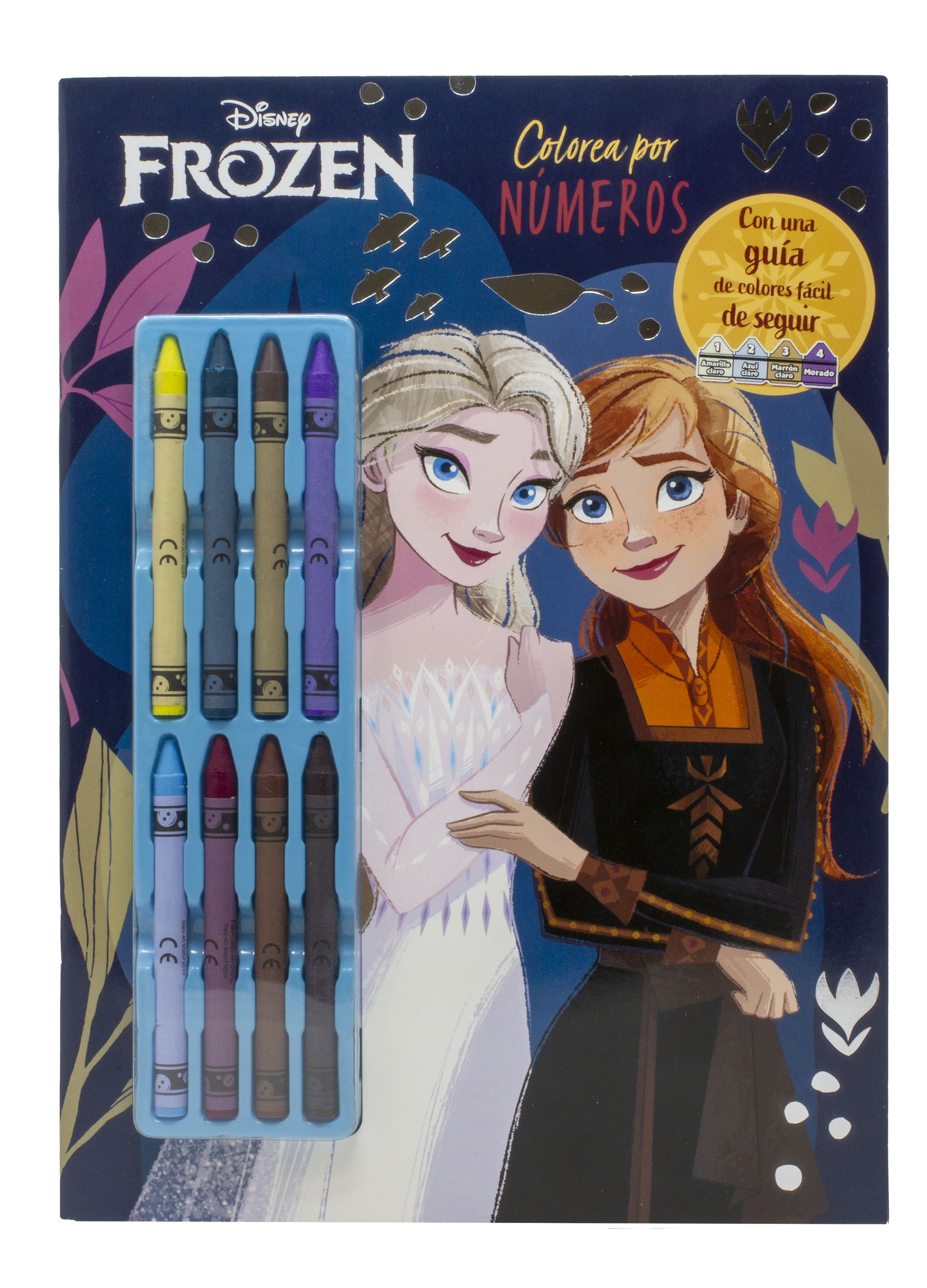 Frozen. Colorea por números con ceras