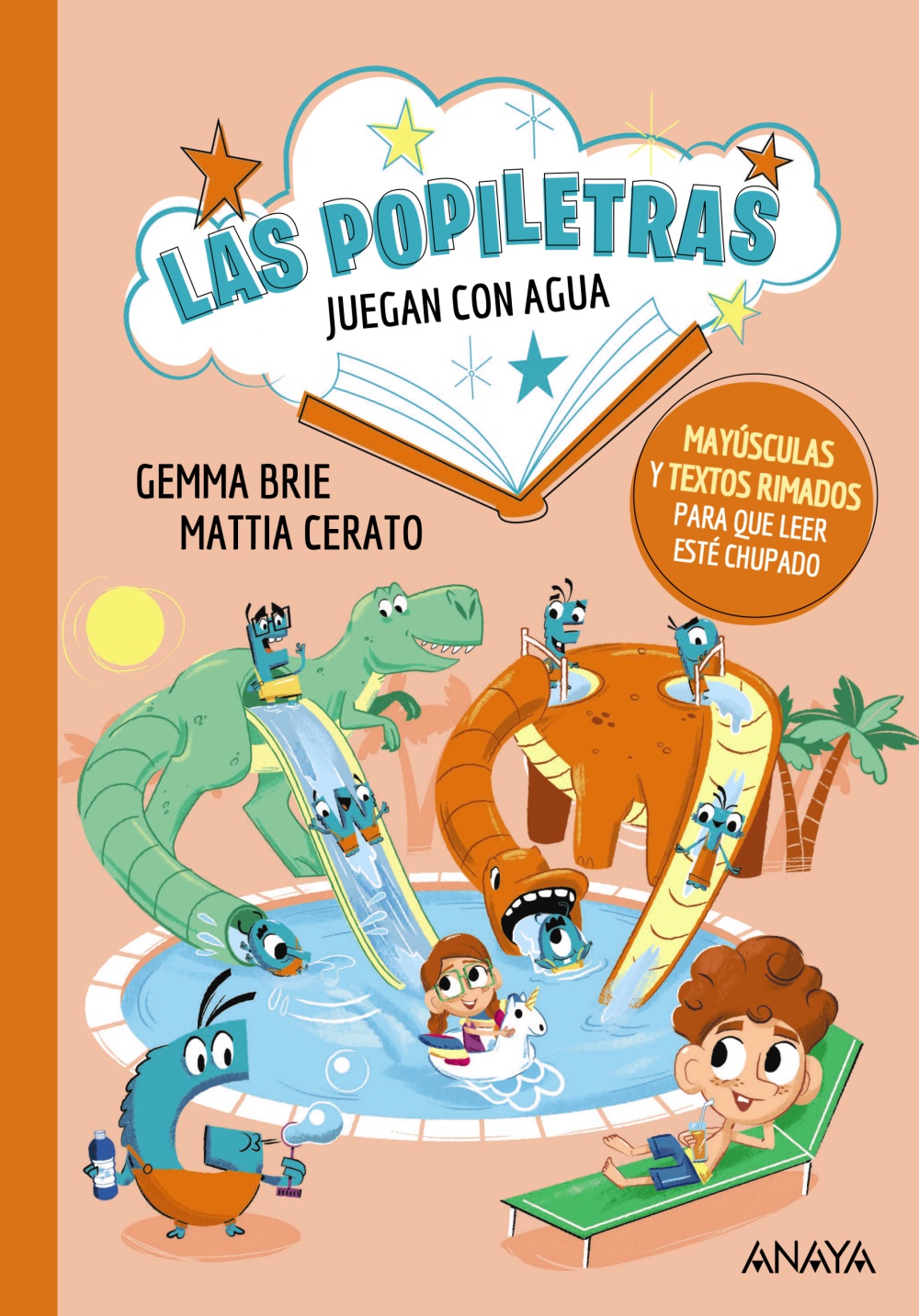 Las popiletras juegan con el agua