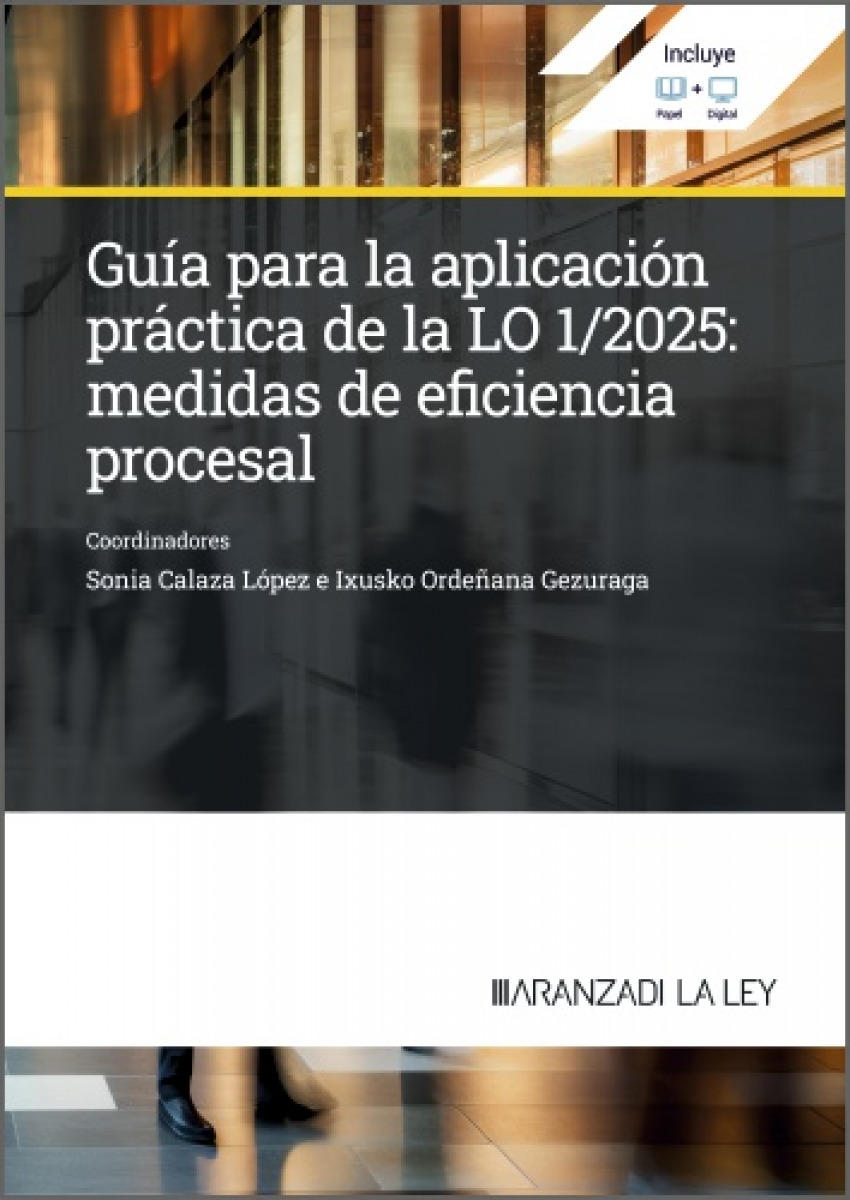 Guia para la aplicación práctica de la LO 1;2025: medidas de eficiencia procesal