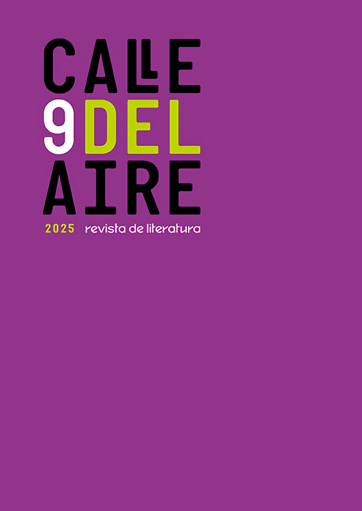 Calle del Aire. Revista de literatura, 9