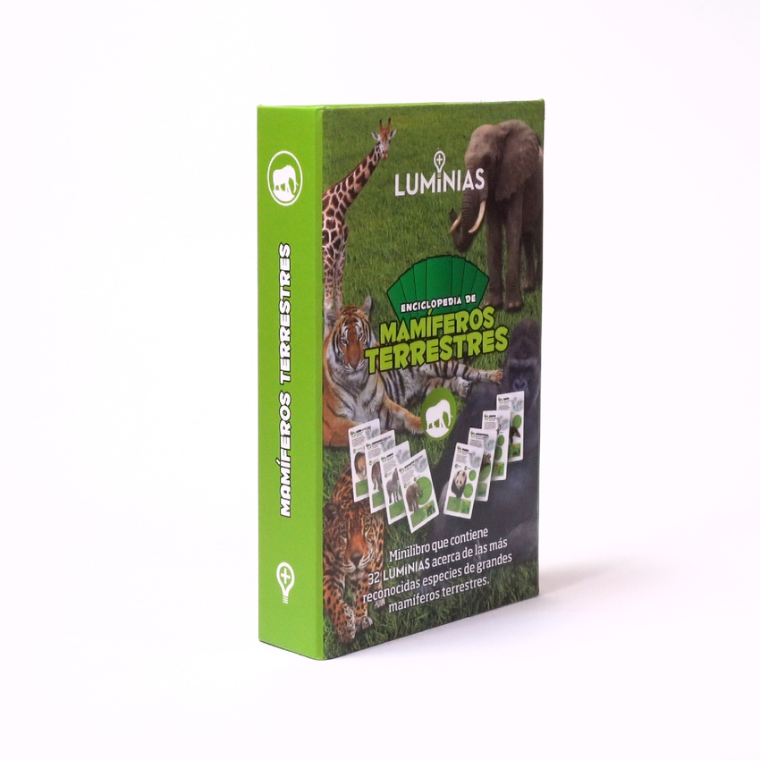 Enciclopedia de Mamíferos Terrestres (Estuche con 32 cartas)