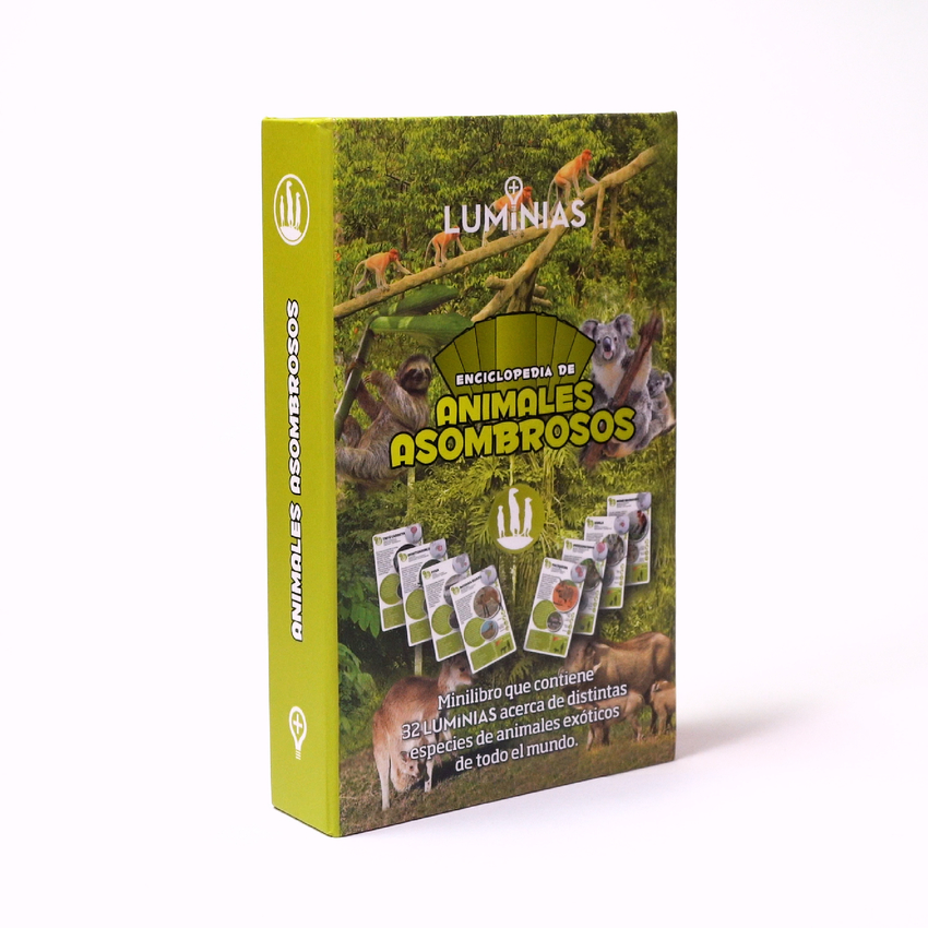 Enciclopedia de Animales Asombrosos (Estuche con 32 cartas)