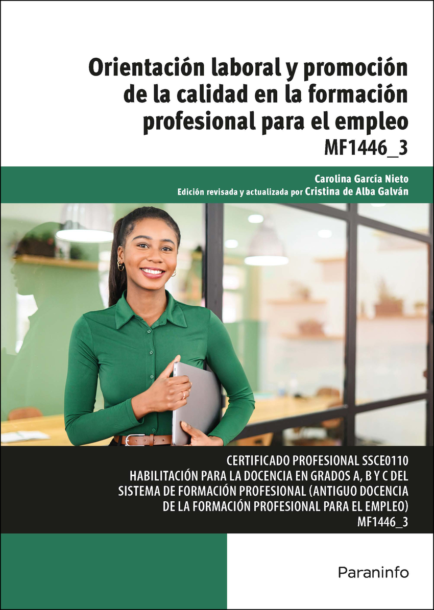 Orientación laboral y promoción de la calidad en la formación profesional para el empleo
