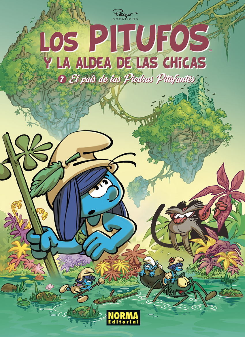 LOS PITUFOS Y LA ALDEA DE LAS CHICAS 7. EL PAIS DE LAS PIEDRAS PITUFANTES