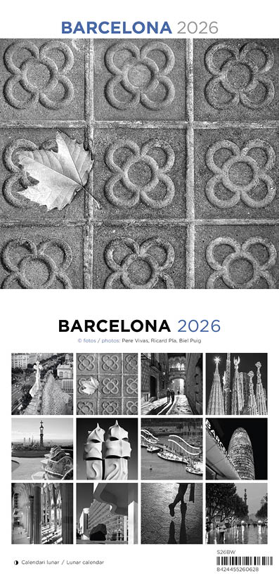 Cal. 2026 ST (14x15 cm) Barcelona Black &White