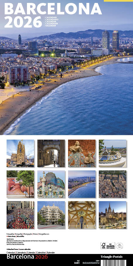 Cal. 2026 Pared (16x16 cm) Barcelona-1 (Barceloneta)
