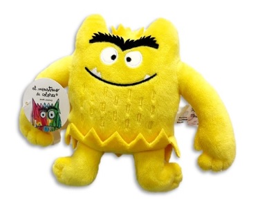 Pequeño peluche monstruo de colores Amarillo 15cm