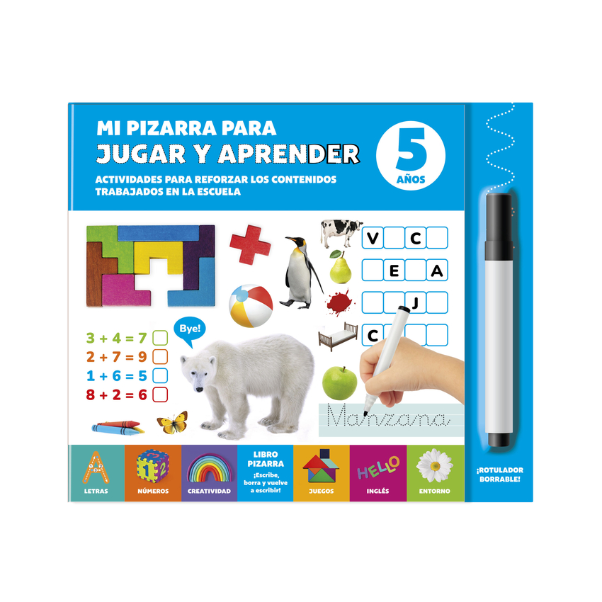 MI PIZARRA PARA JUGAR Y APRENDER 2 AÑOS