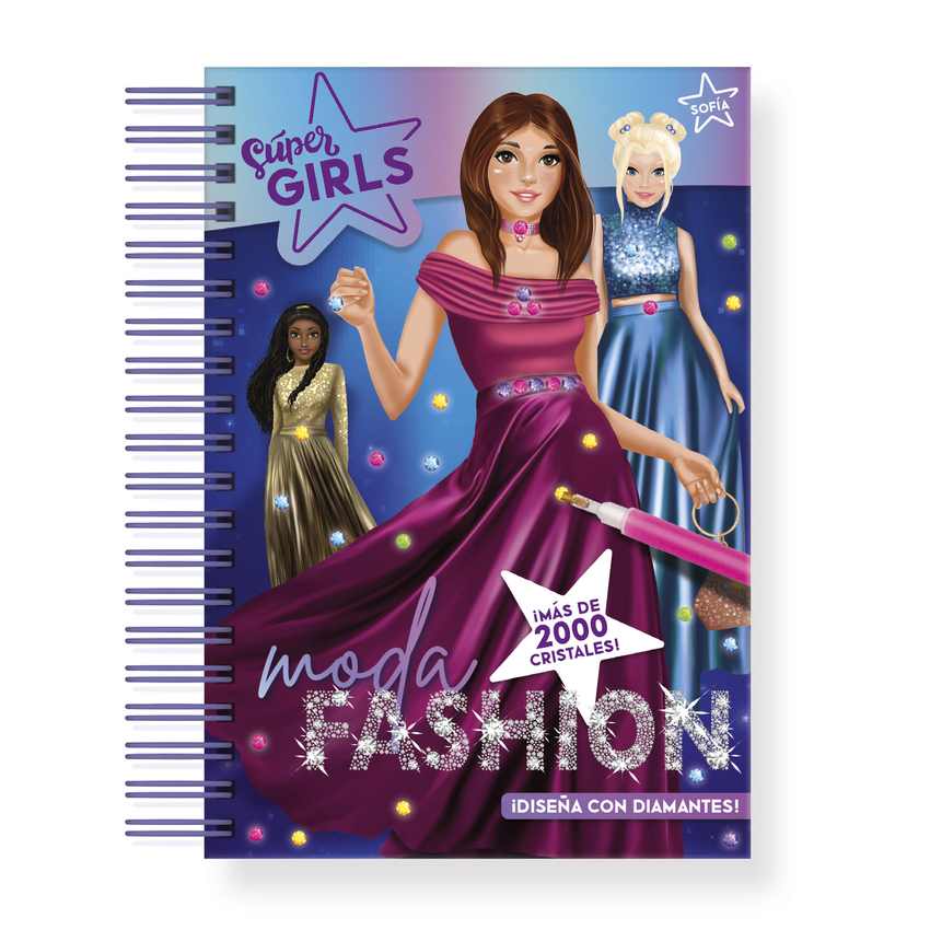SUPER GIRLS - MODA FASHION - DISEÑA CON DIAMANTES