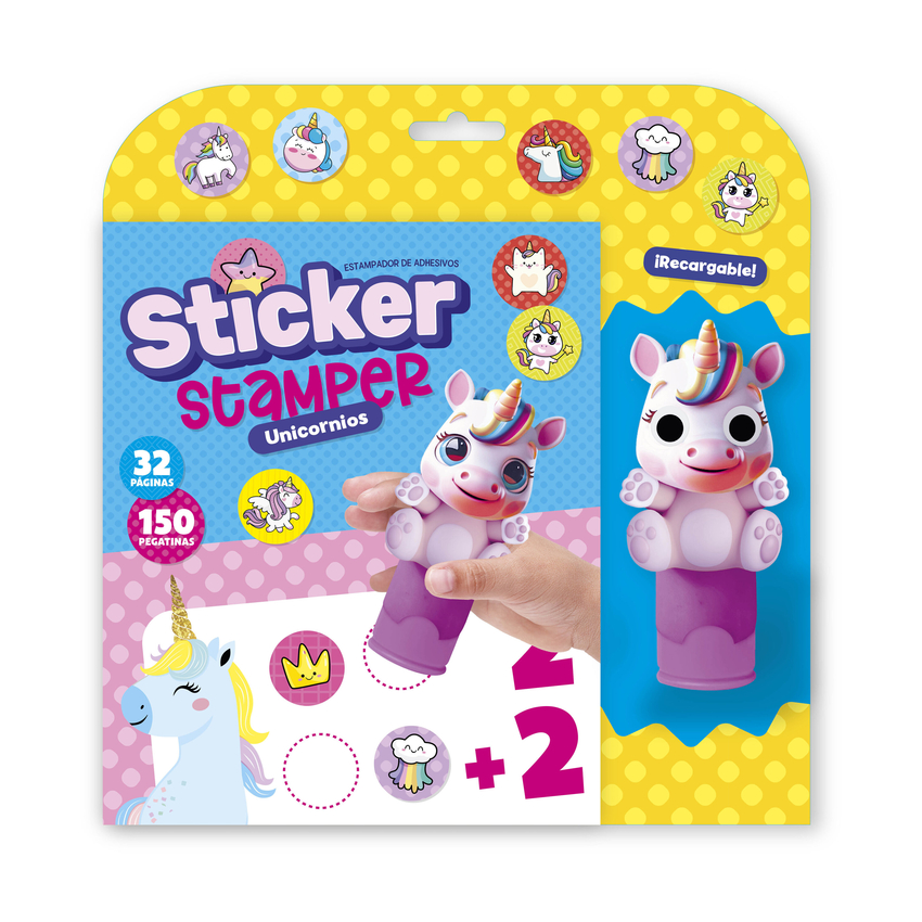 STICKER STAMPER - UNICORNIOS (FORMATO BLISTER)