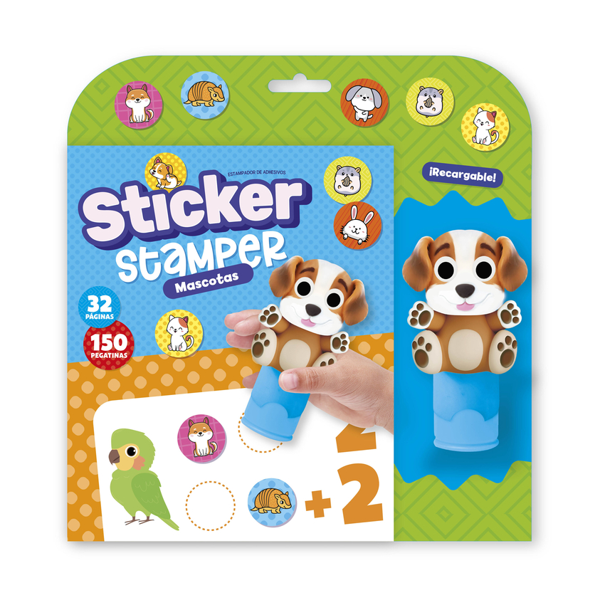 STICKER STAMPER - MASCOTAS (FORMATO BLISTER)