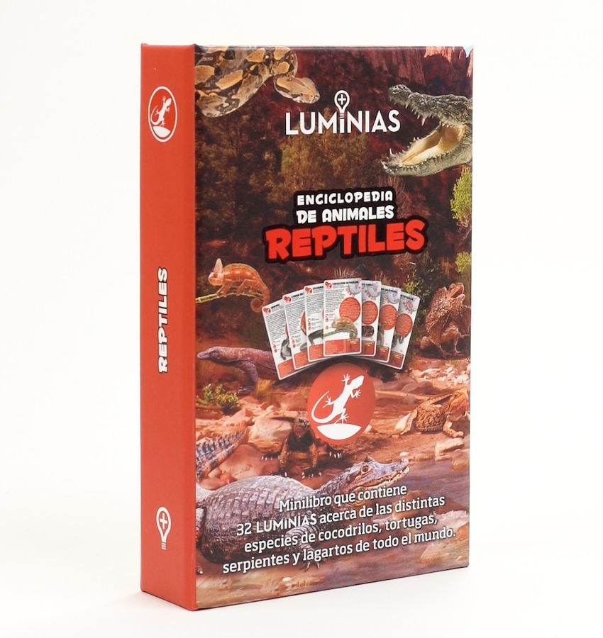 Enciclopedia de reptiles (Estuche con 32 cartas)