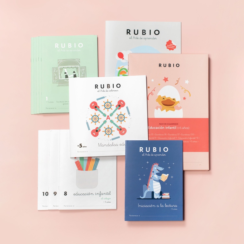 Pack de cuadernos Educación Infantil (+5 años)