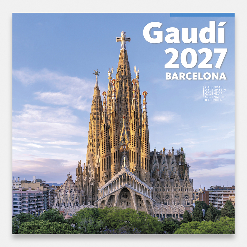 Cal. 2027 pared (30x30 cm) Gaudí-1 B (S. Família)