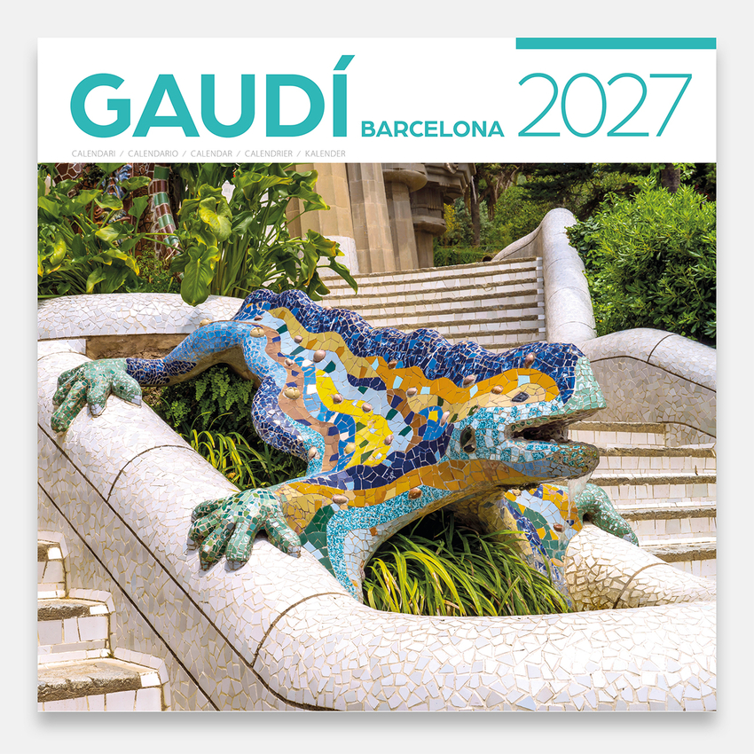 Cal. 2027 pared (30x30 cm) Gaudí-2 A (Drac)