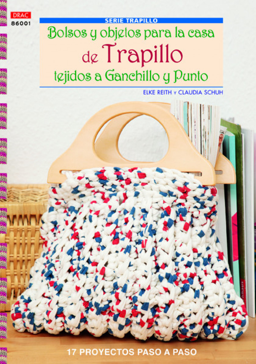 Bolsos y objetos para casa de trapillo tejidos ganchillo y punto