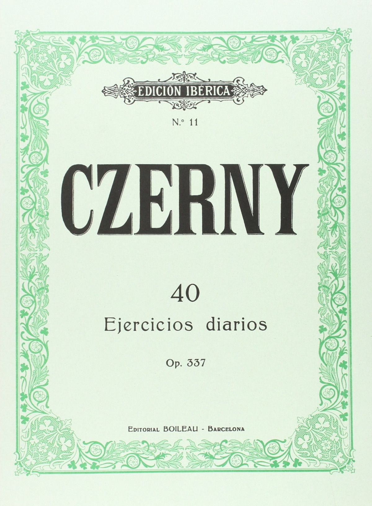 40 ejercicios  diarios op.337