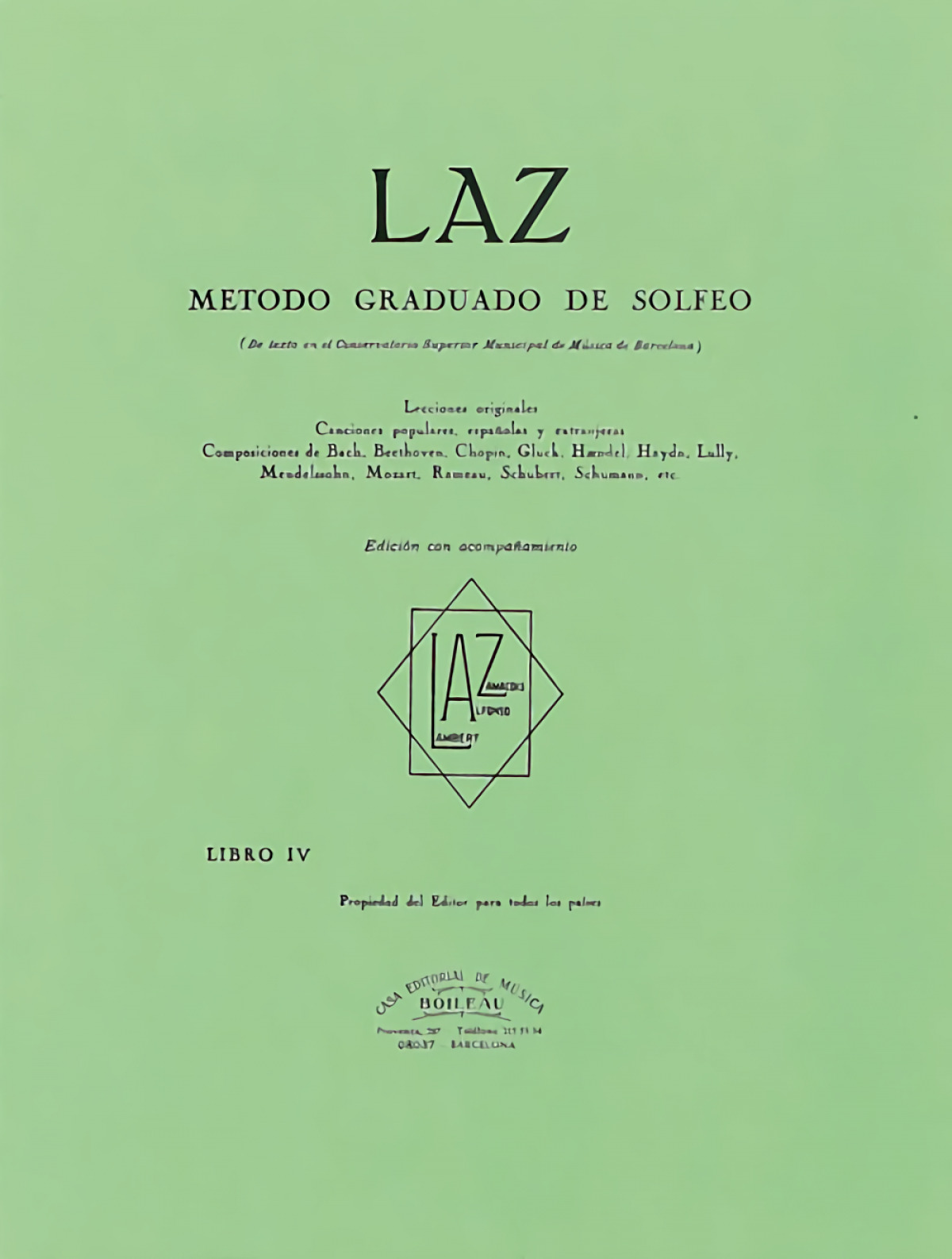 Laz:método de solfeo 4º acompañamiento