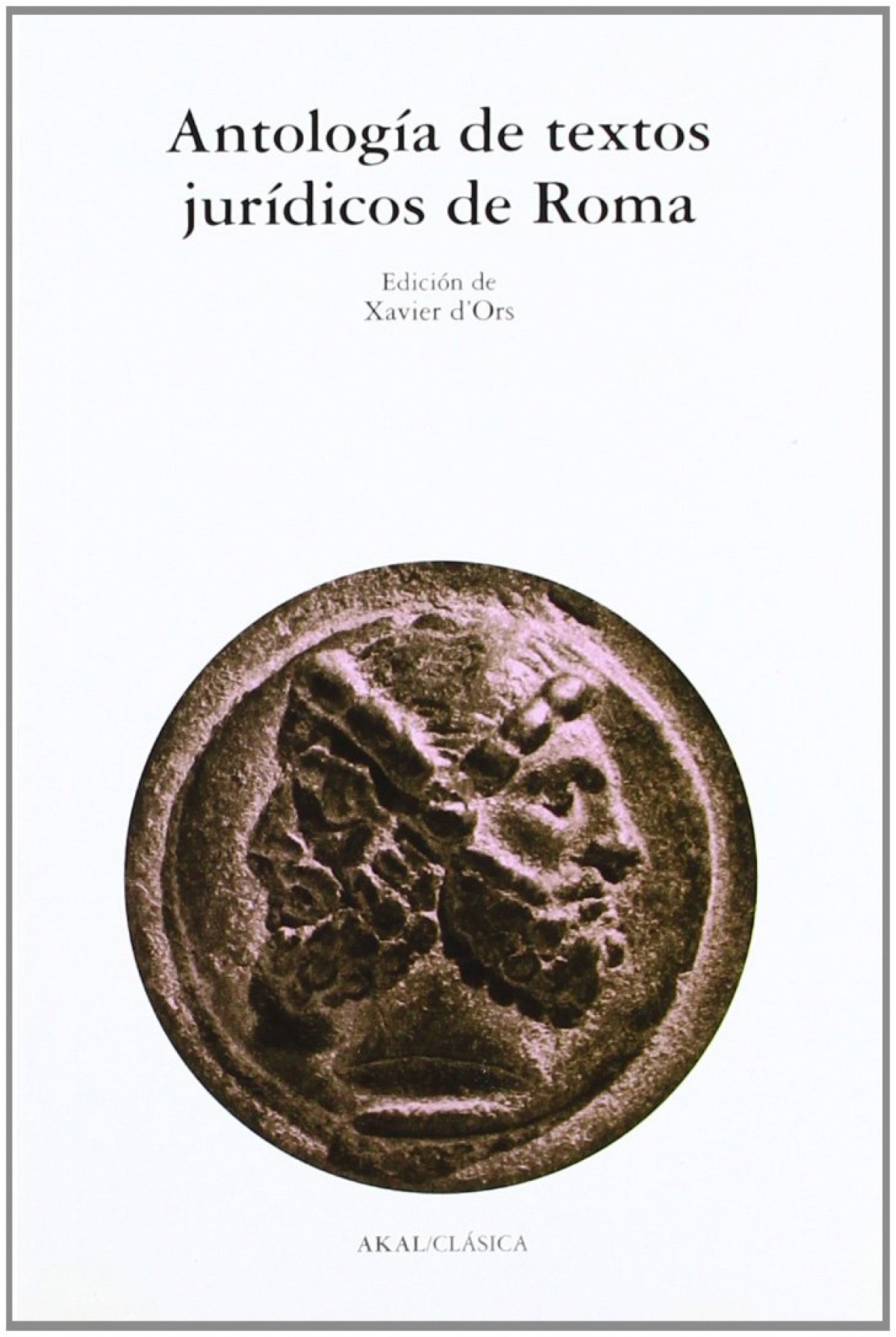 Antología de textos jurídicos de Roma