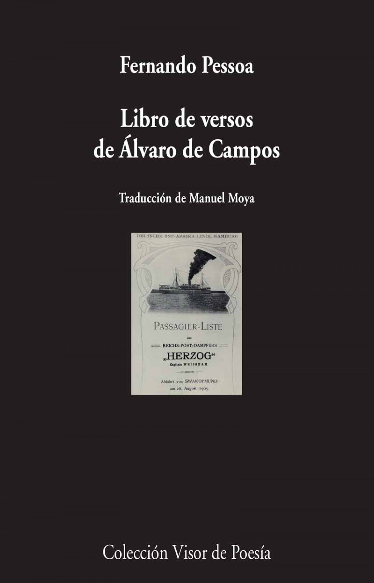 Libro versos de Álvaro de Campos
