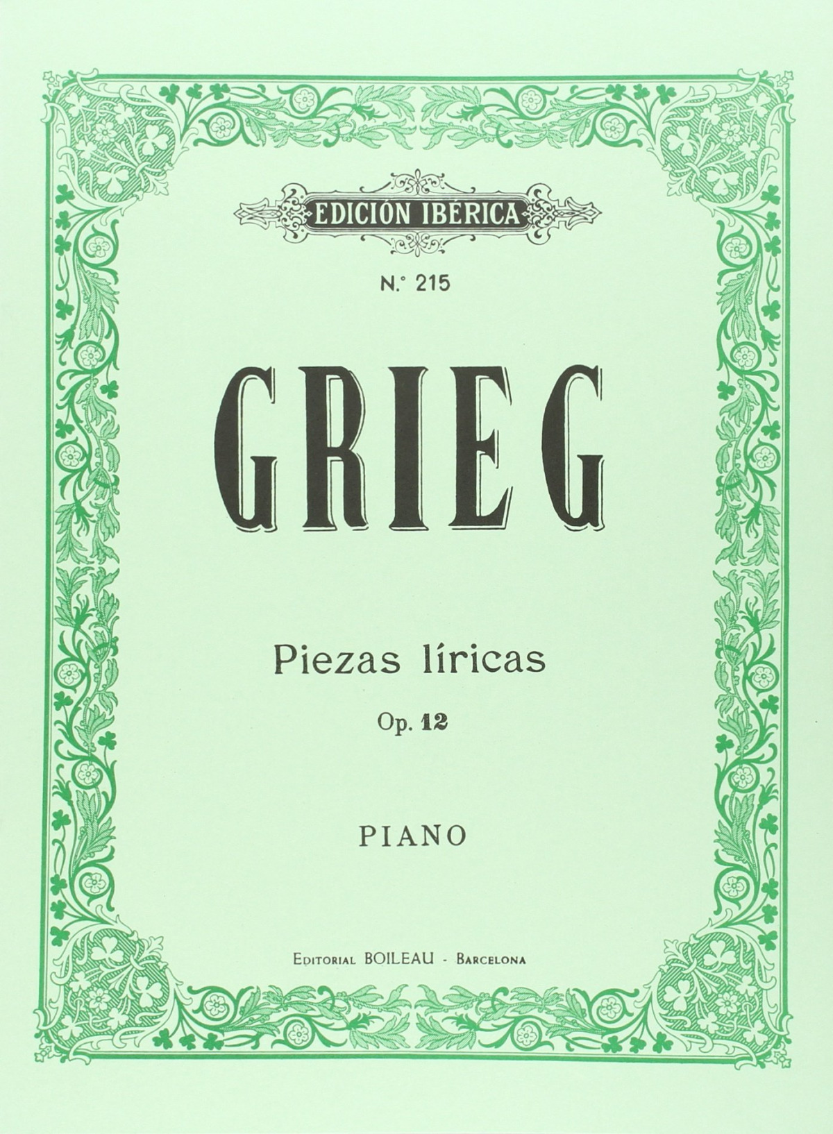 Piezas Líricas Op.12
