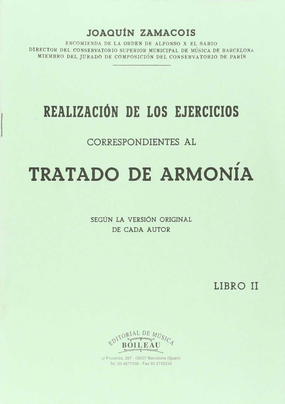 Realización ejer.Armonía Vol.II