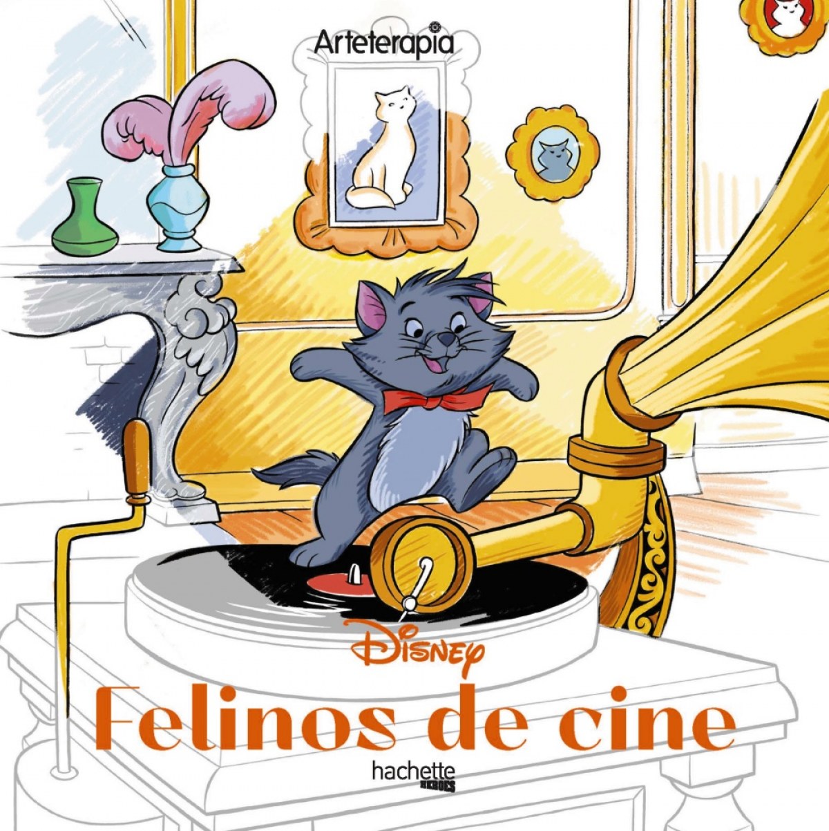 Arteterapia. Los cuadrados de Disney. Felinos de cine