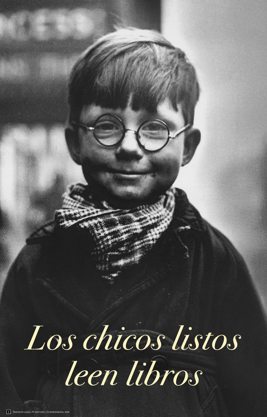 Cartel 'Los chicos listos leen libros'