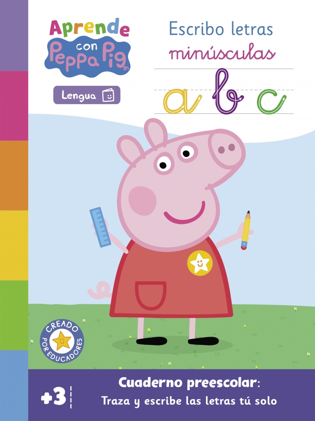 APRENDO CON PEPPA. ESCRIBO LETRAS MINÚSCULAS
