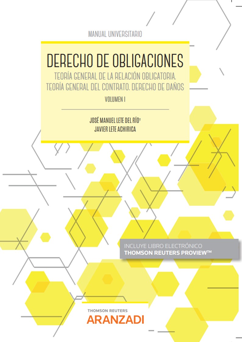 Derecho de Obligaciones. Volumen I