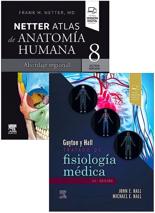 PACK TRATADO DE FISIOLOGIA MEDICA 14 ED ATLAS ANATOMIA HUMA