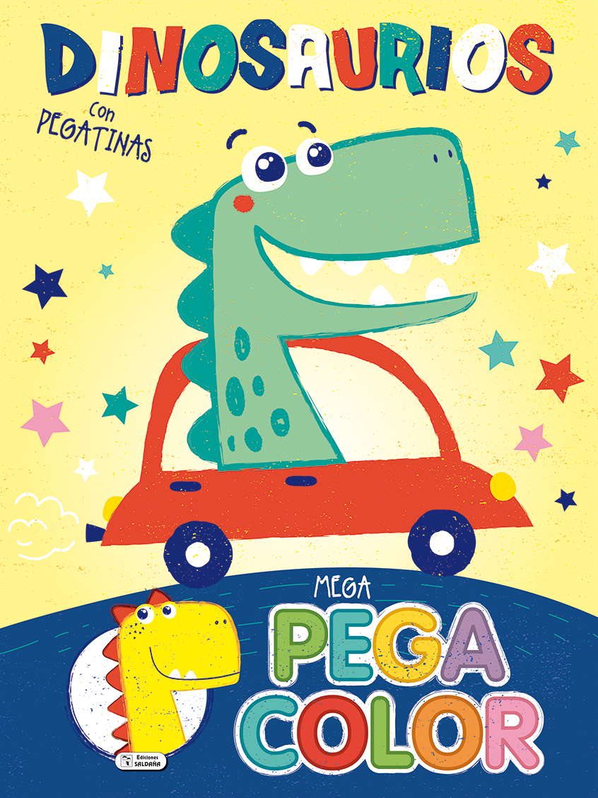 Dinosaurios con pegatinas