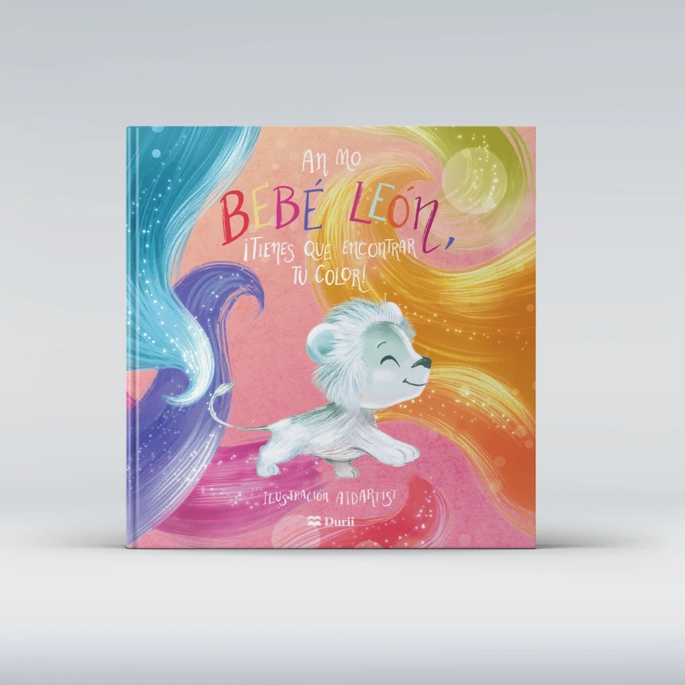 Bebe leon, ¡tienes que encontrar tu color!