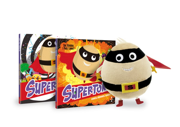 Lot Supertona: 'Supertona i el carnaval catastròfic' i 'Correu, verdures, correu!' + nino