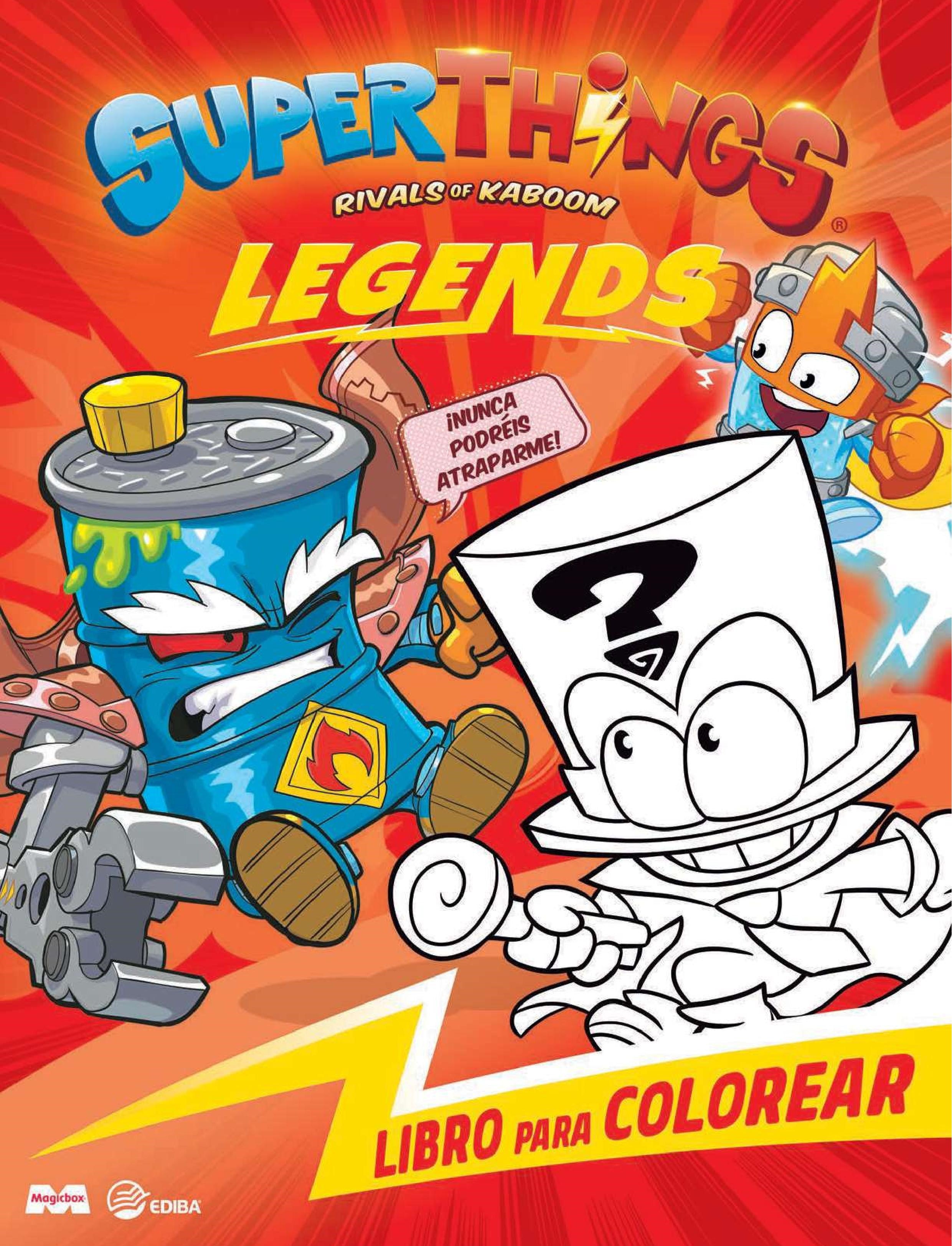 Libro para colorear Superthings Legends - España